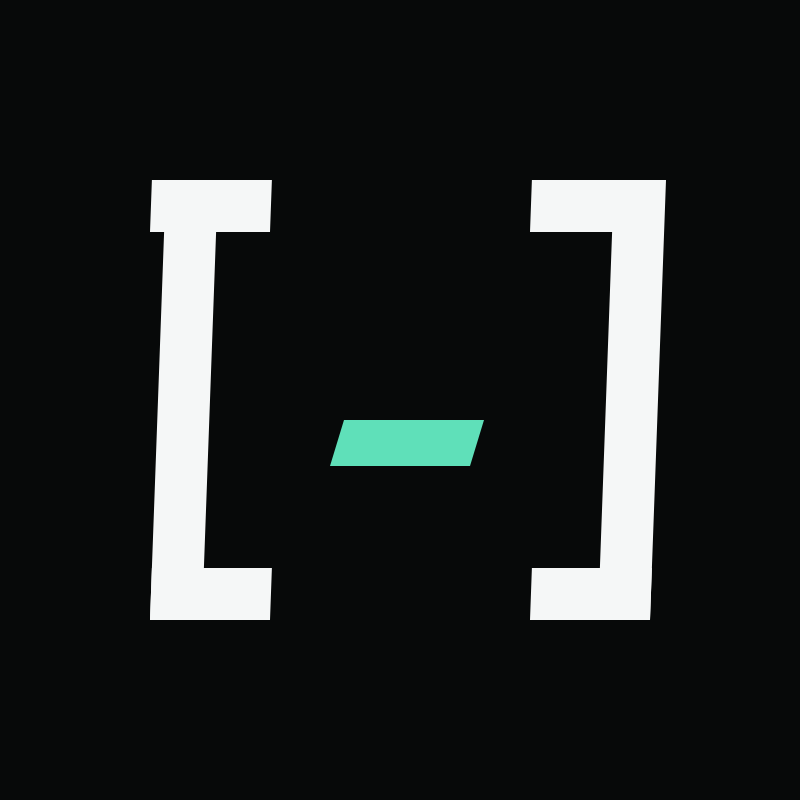 Square brackets around a mint cursor bar